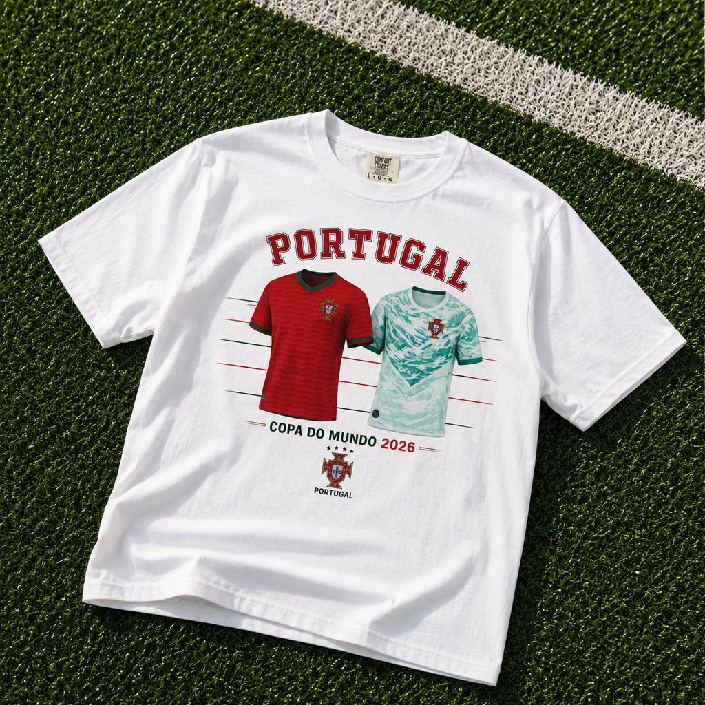 Portugal Football Graphic T-Shirt – Copa do Mundo 2026 Tee