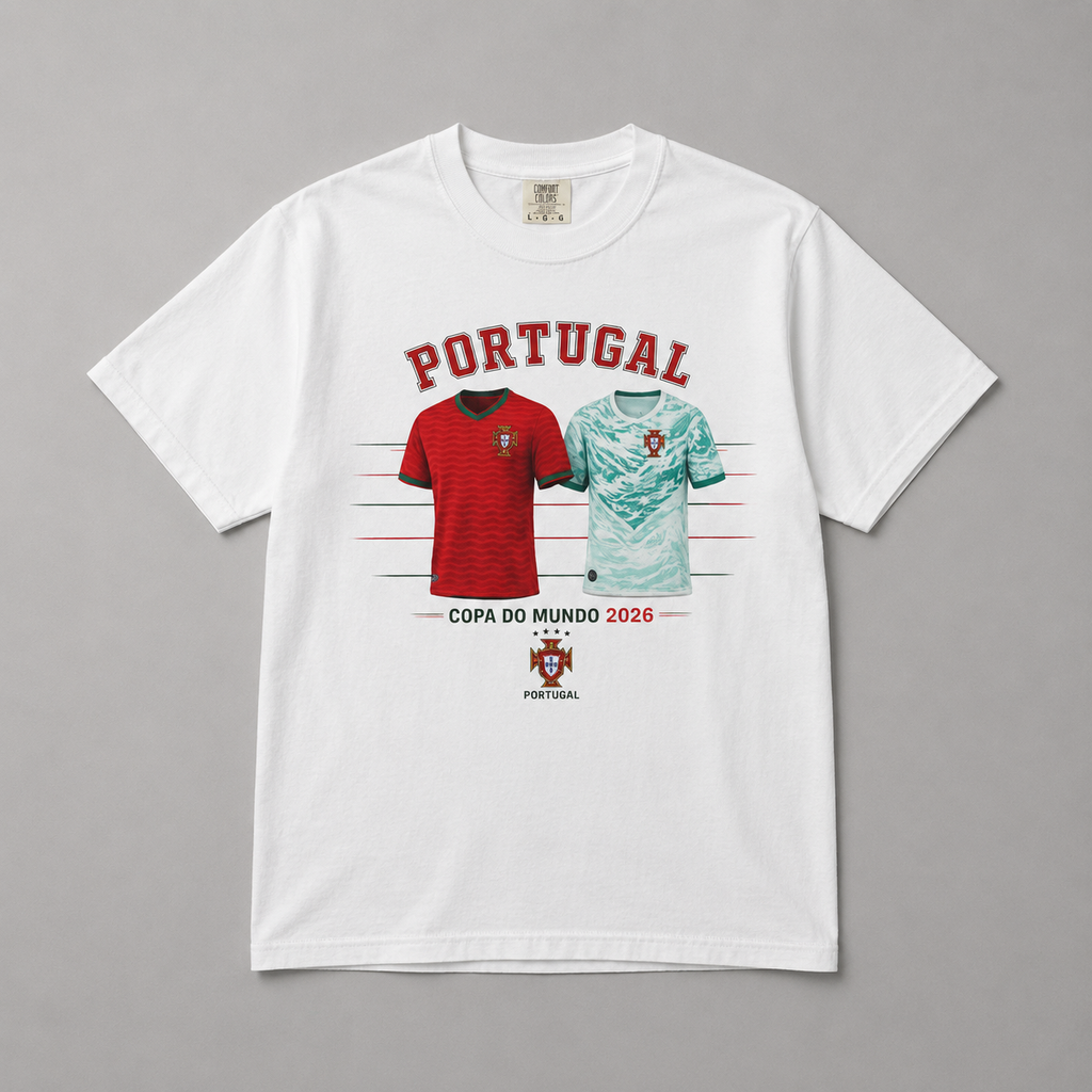 Portugal Football Graphic T-Shirt – Copa do Mundo 2026 Tee