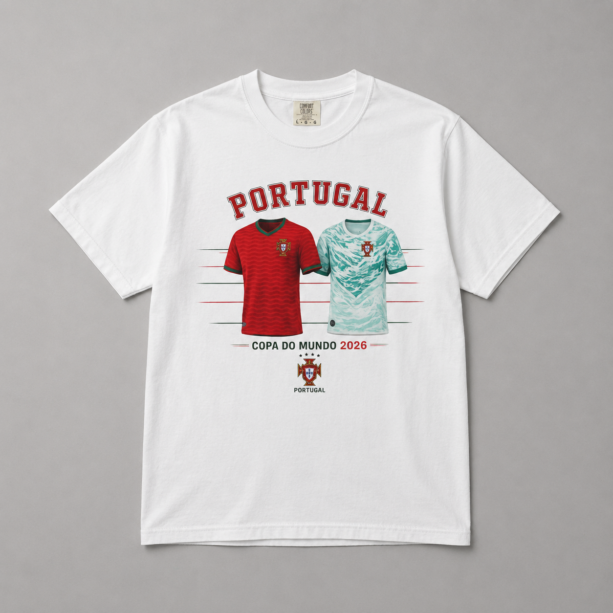 Portugal Football Graphic T-Shirt – Copa do Mundo 2026 Tee