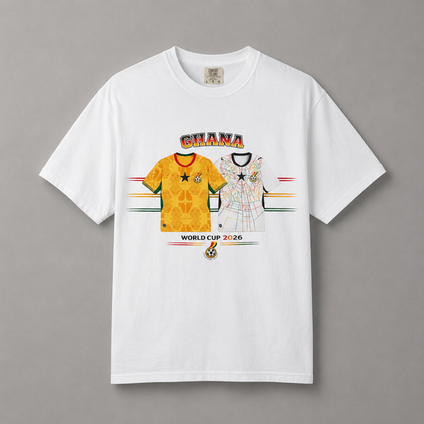 Ghana World Cup 2026 Football Tee — Retro Graphic T-Shirt