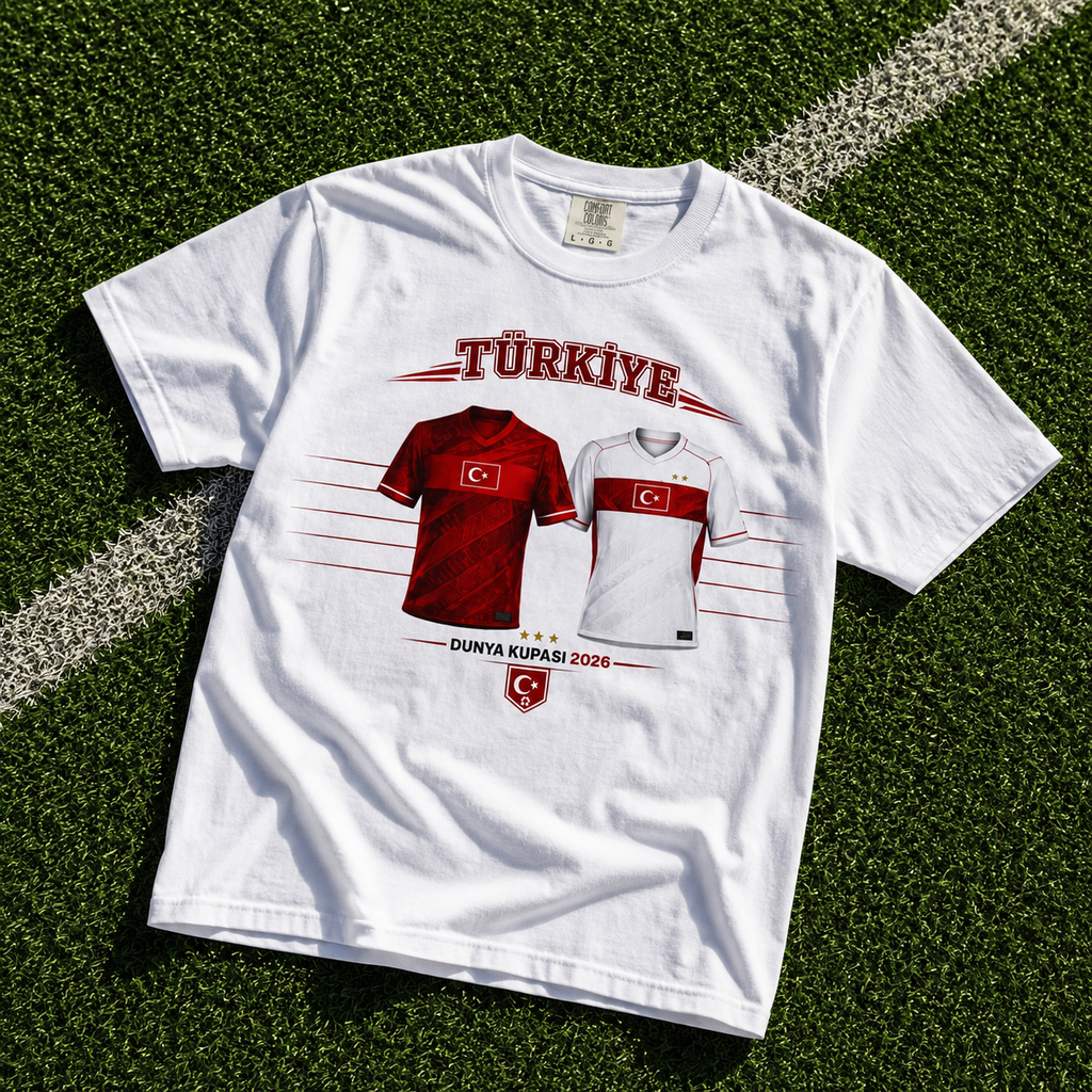 Türkiye Football  T-Shirt — Türkiye Word Cup 2026 Graphic Tee