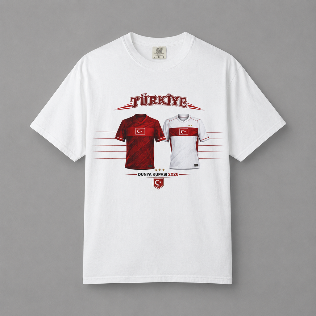 Türkiye Football  T-Shirt — Türkiye Word Cup 2026 Graphic Tee