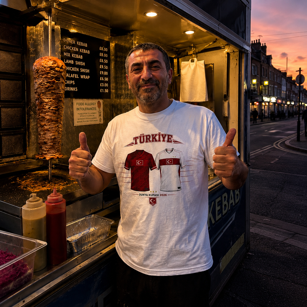 Türkiye Football  T-Shirt — Türkiye Word Cup 2026 Graphic Tee