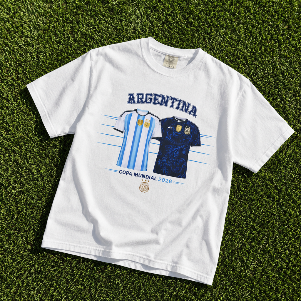 Argentina Copa Mundial 2026 Football Jersey Graphic T-Shirt
