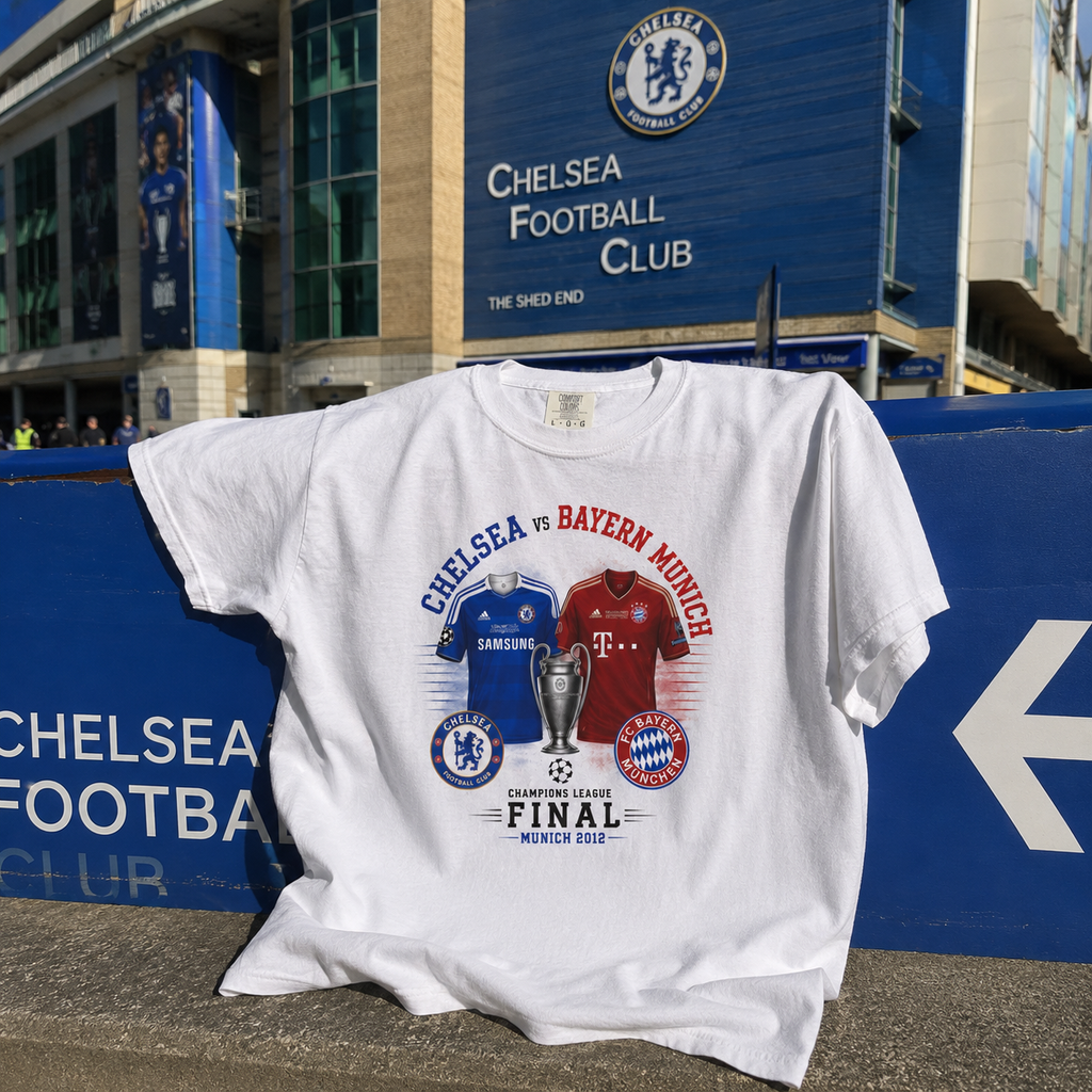 Chelsea Vs Bayern Munich 2012 Champions League Final T-Shirt