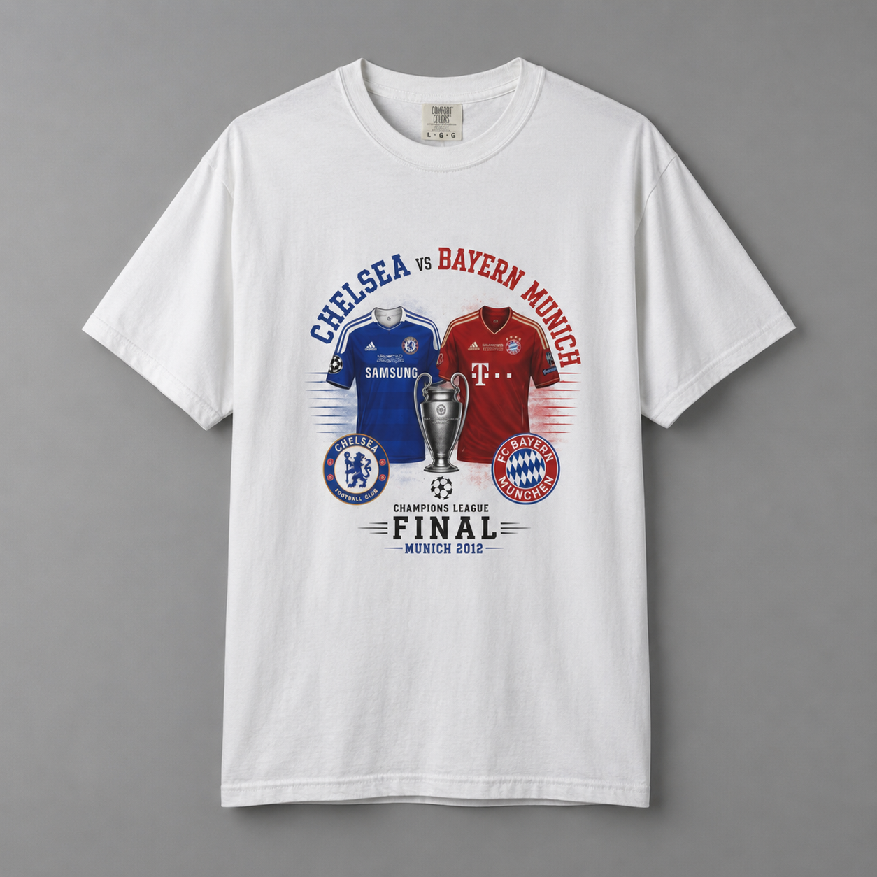 Chelsea Vs Bayern Munich 2012 Champions League Final T-Shirt