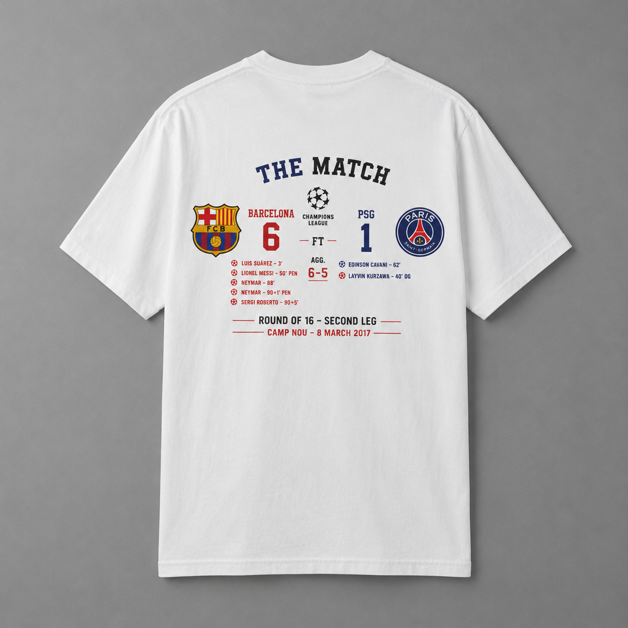 La Remontada - Barcelona vs PSG Champions League Tee