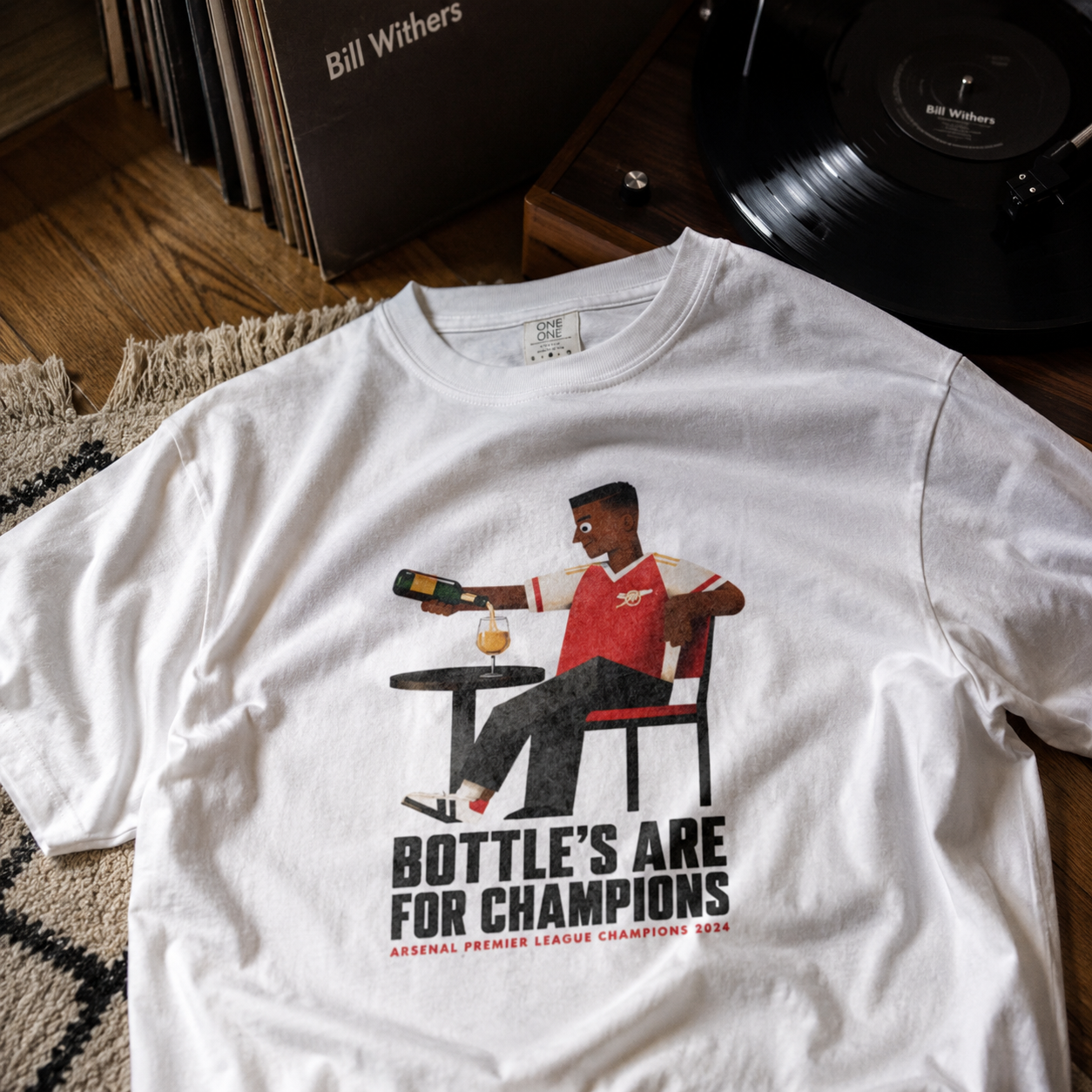 Arsenal "Bottles Are For Champions" T-Shirt